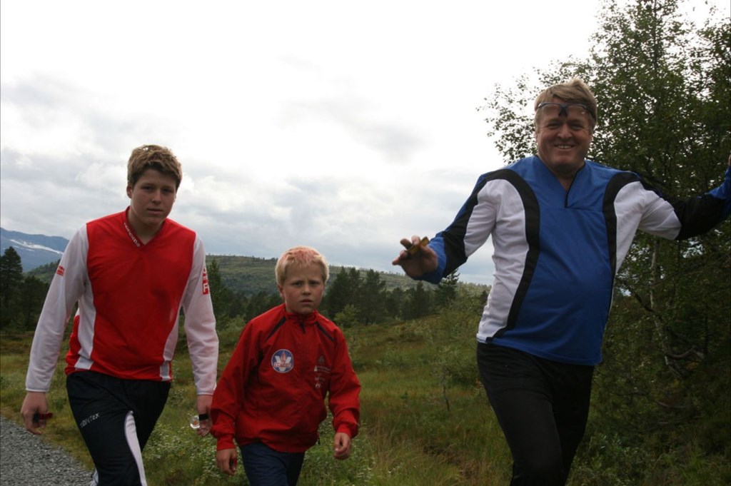 Vebjørn, Sven og Ivar Bergset. Foto: Irene Lunde